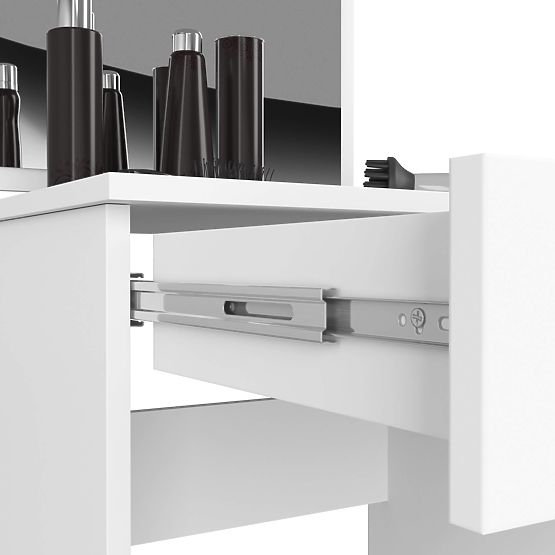 MASĂ DE TOALETĂ COSMETICĂ CU OGLINDĂ P-2/SL 500x600 DREAPTA PK ALBĂ