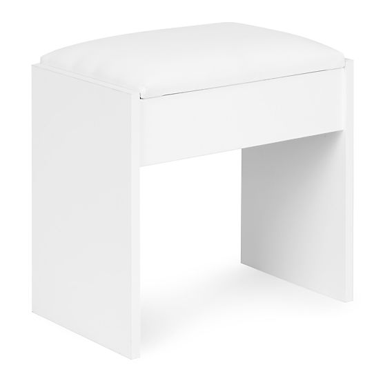 Masa de toaletă cosmetică cu oglindă și iluminare 5 sertare taburet ModernHome
