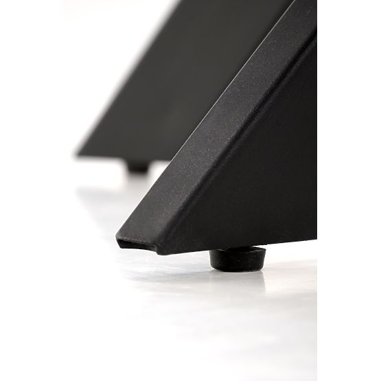 Masa EDGAR, blat - nuc, picioare - negre (2p=1buc)