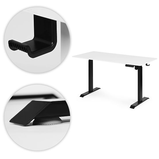 Masă electrică reglabilă 140x70 cm, înălțime reglabilă 76-121 cm ModernHome