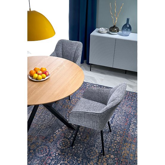 Masa extensibilă ACORD, natural/negru (2p=1buc)