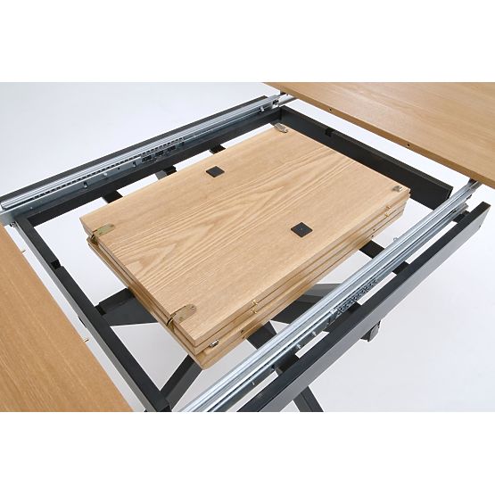 Masa extensibilă ACORD, natural/negru (2p=1buc)