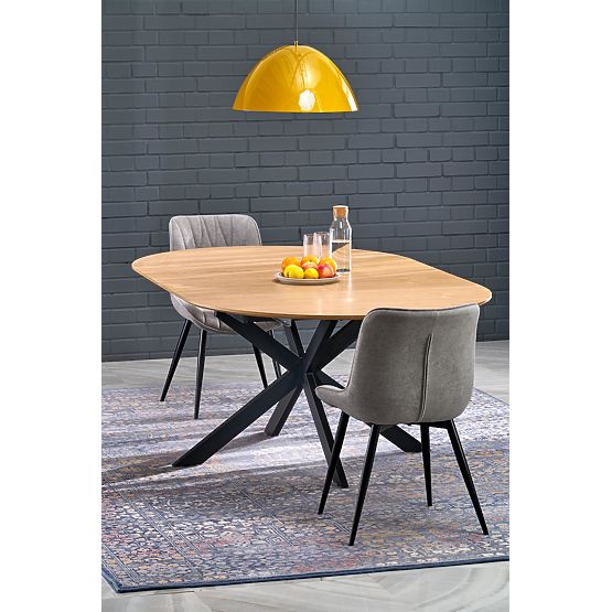 Masa extensibilă ACORD, natural/negru (2p=1buc)