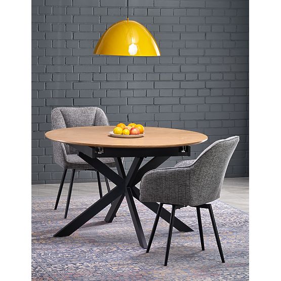 Masa extensibilă ACORD, natural/negru (2p=1buc)