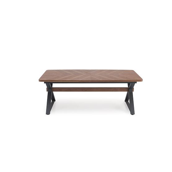 Masă extensibilă BARON, nuc / negru (2p=1buc)