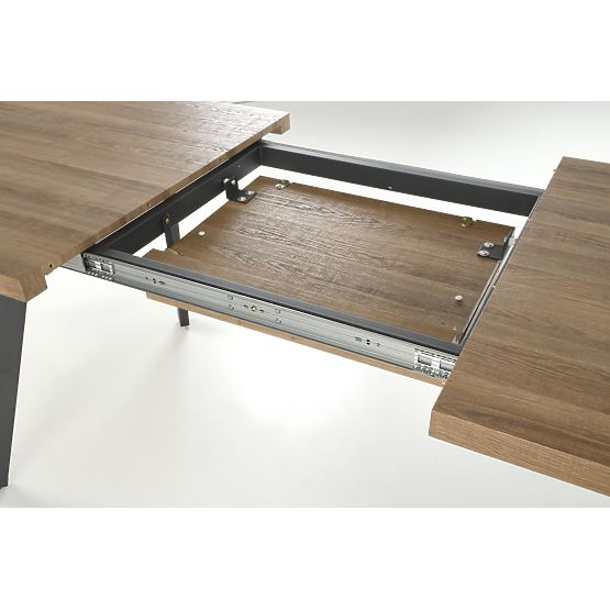 Masa extensibilă BERLIN 140-180 cm, blat - nuc, cadru - negru (2p=1buc)
