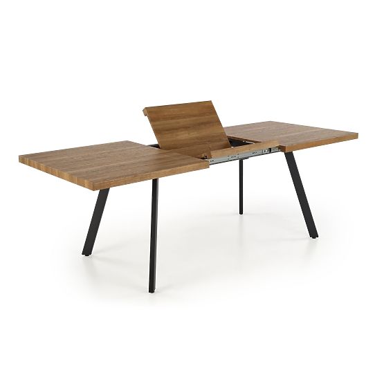 Masa extensibilă BERLIN 140-180 cm, blat - nuc, cadru - negru (2p=1buc)