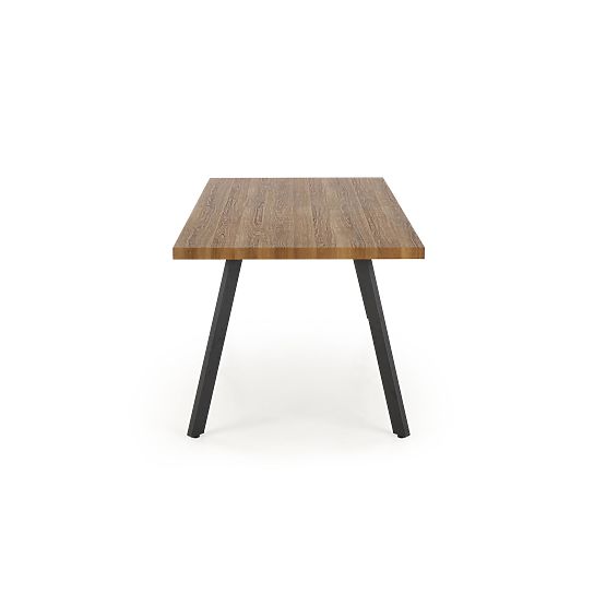 Masa extensibilă BERLIN 140-180 cm, blat - nuc, cadru - negru (2p=1buc)