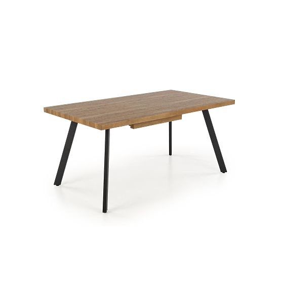 Masa extensibilă BERLIN 140-180 cm, blat - nuc, cadru - negru (2p=1buc)