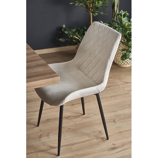 Masa extensibilă BERLIN 140-180 cm, blat - nuc, cadru - negru (2p=1buc)