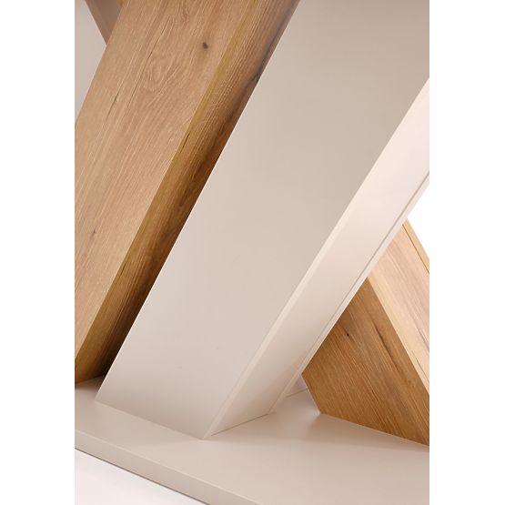 Masa extensibilă BRANDON 160-200/90 cm cașmir/stejar cremona (2p=1buc)