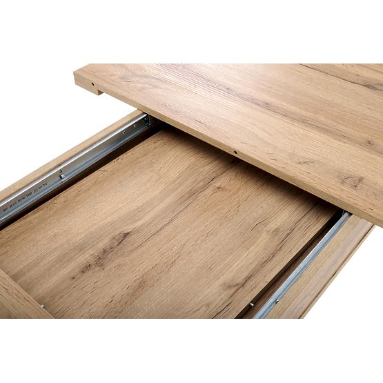 Masa extensibilă BRANDON 160-200/90 cm stejar wotan/negru