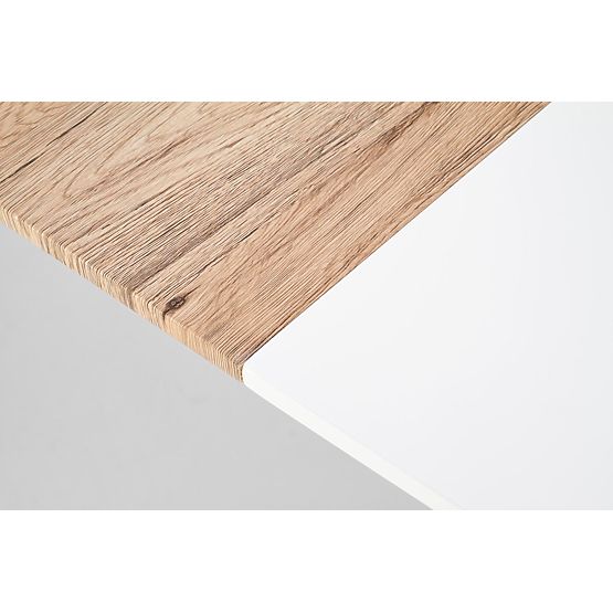 Masa extensibilă CALIBER alb / stejar san remo (1p=1buc)