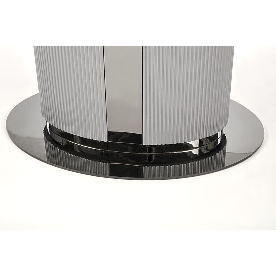 Masa extensibilă DANCAN, marmură albă / gri / gri deschis / negru (3p=1buc)