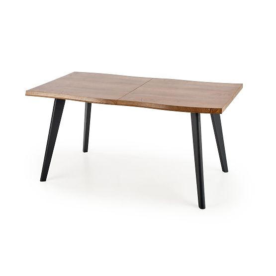 Masă extensibilă DICKSON 120-180/80 cm, blat - natural, picioare - negre (2p=1buc)