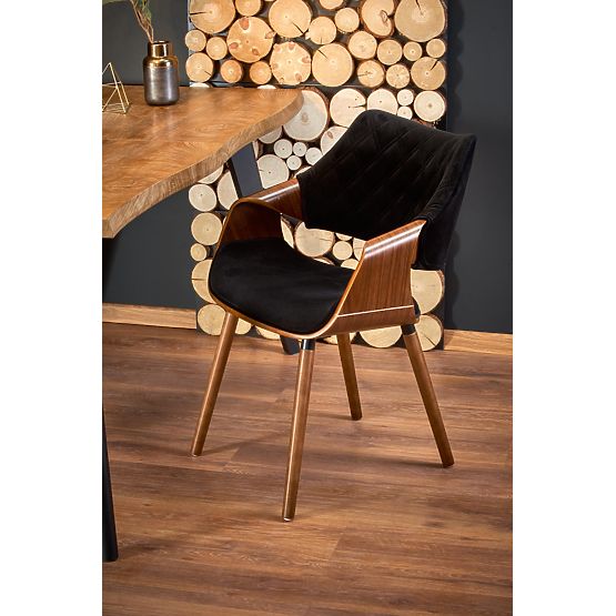 Masă extensibilă DICKSON 120-180/80 cm, blat - natural, picioare - negre (2p=1buc)