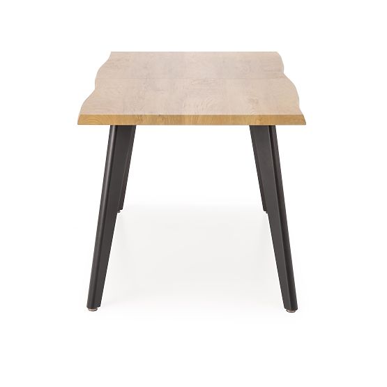 Masa extensibilă DICKSON 2 150-210/90 cm, blat - natural, picioare - negre (2p=1buc)