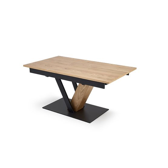 Masa extensibilă FANIS, natural/negru (3p=1buc)