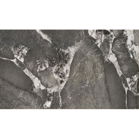 Masă extensibilă FELIX, blat - marmură gri, picioare - negre (2p=1buc)