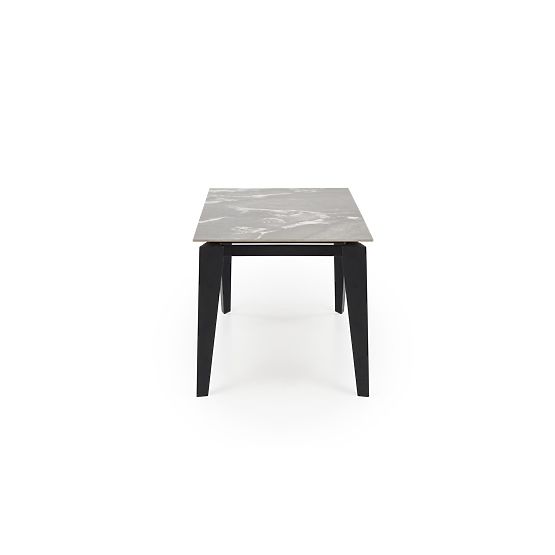 Masă extensibilă FELIX, blat - marmură gri, picioare - negre (2p=1buc)