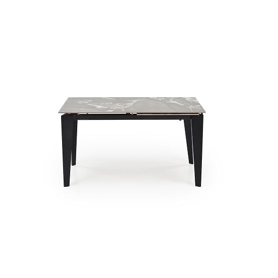 Masă extensibilă FELIX, blat - marmură gri, picioare - negre (2p=1buc)