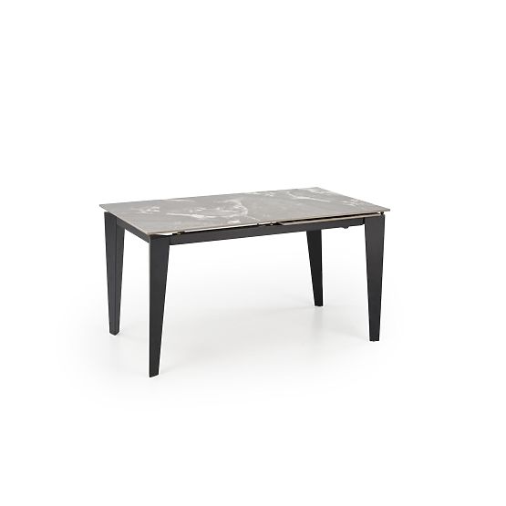 Masă extensibilă FELIX, blat - marmură gri, picioare - negre (2p=1buc)