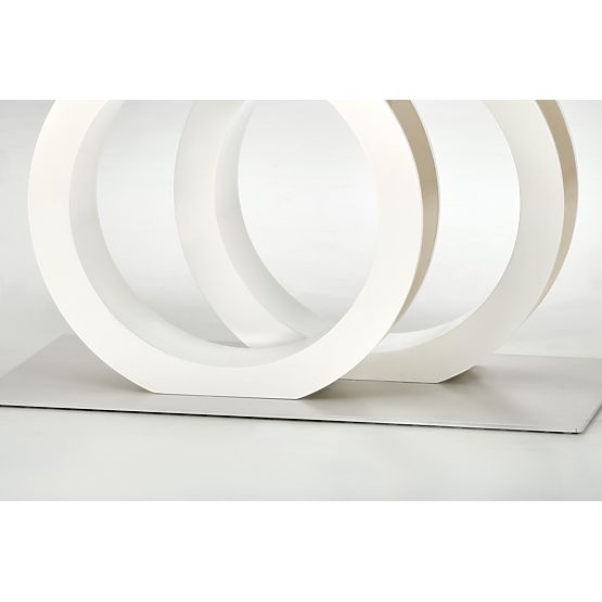 Masa extensibilă GALARDO, alb / auriu (3p=1buc)