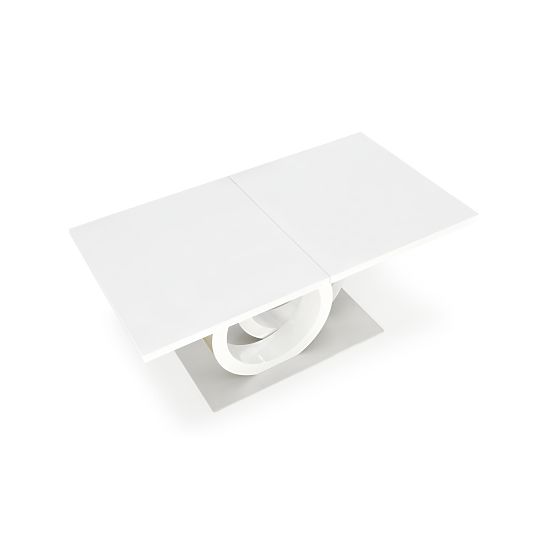 Masa extensibilă GALARDO, alb / auriu (3p=1buc)