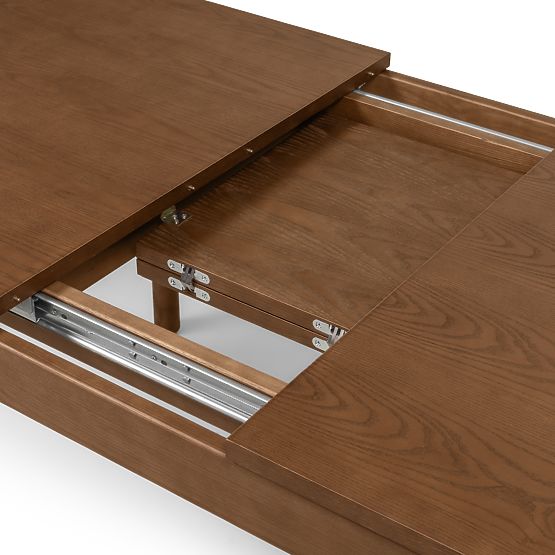 Masă extensibilă Iselio 160-200 cm, dreptunghiulară, maro