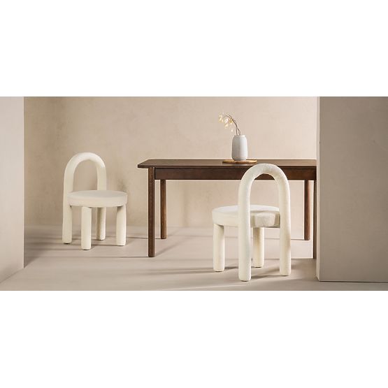 Masă extensibilă Iselio 160-200 cm, dreptunghiulară, nuc