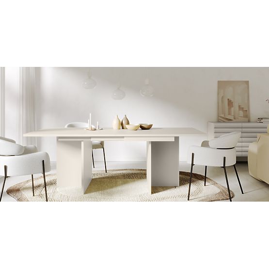 Masa extensibilă Jose 140-200 cm, dreptunghiulară, cașmir