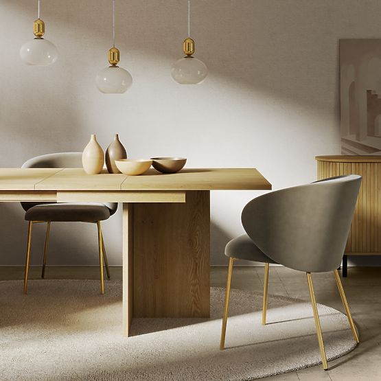 Masa extensibilă Jose 140-200 cm, dreptunghiulară, Stejar Cremona Torro