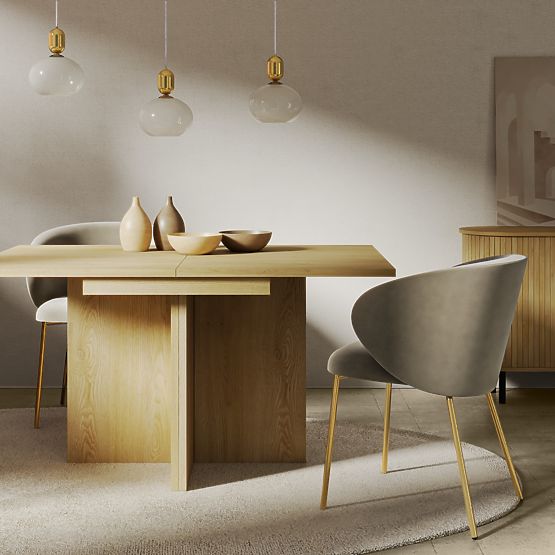 Masa extensibilă Jose 140-200 cm, dreptunghiulară, Stejar Cremona Torro