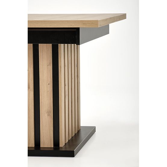 Masa extensibilă LAMELLO 160-210/90 cm stejar artisan/negru