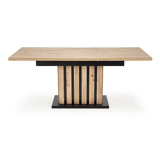 Masa extensibilă LAMELLO 160-210/90 cm stejar artisan/negru