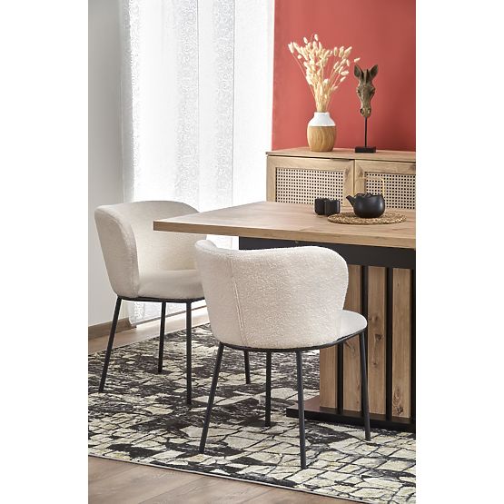 Masa extensibilă LAMELLO 160-210/90 cm stejar artisan/negru