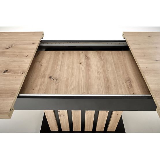 Masa extensibilă LAMELLO 160-210/90 cm stejar artisan/negru