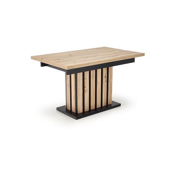 Masa extensibilă LAMELLO 160-210/90 cm stejar artisan/negru