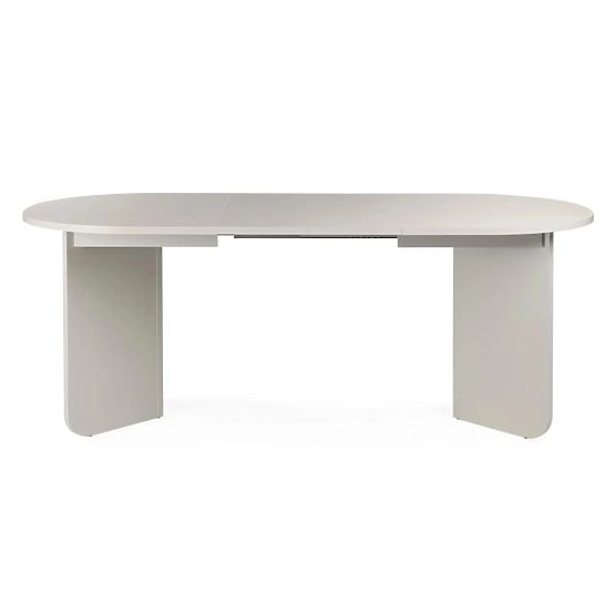 Masa extensibilă Mou 140-200 cm, culoare cașmir, blat oval