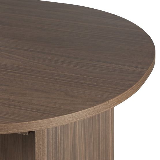 Masă extensibilă Mou 140-200 cm, Nuc lincoln, blat oval
