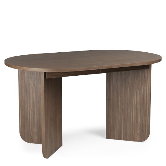 Masă extensibilă Mou 140-200 cm, Nuc lincoln, blat oval