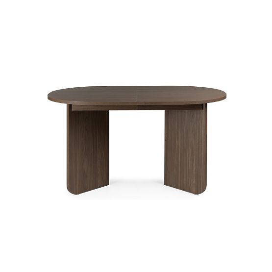 Masă extensibilă Mou 140-200 cm, Nuc lincoln, blat oval