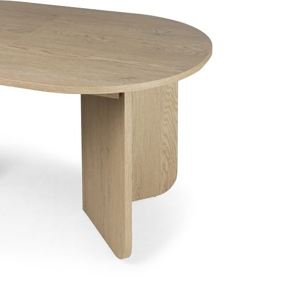 Masa extensibilă Mou 140-200 cm, Stejar Cremona Torro, blat oval