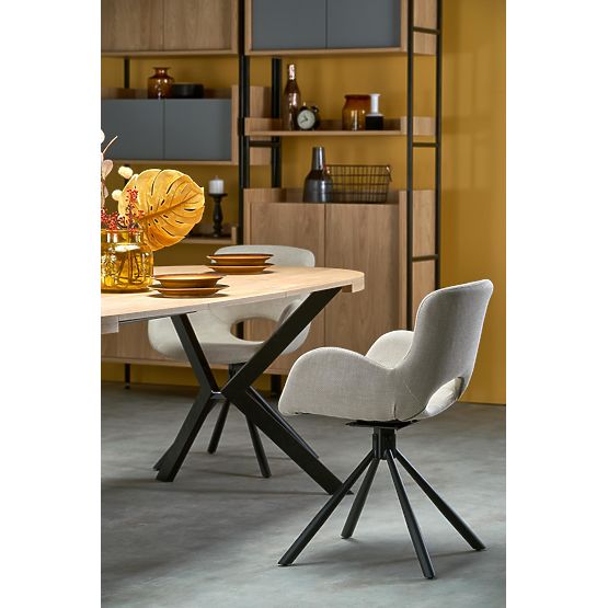 Masă extensibilă PERONI stejar auriu - negru