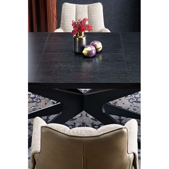 Masă extensibilă SANDRO, neagră (2p=1buc)