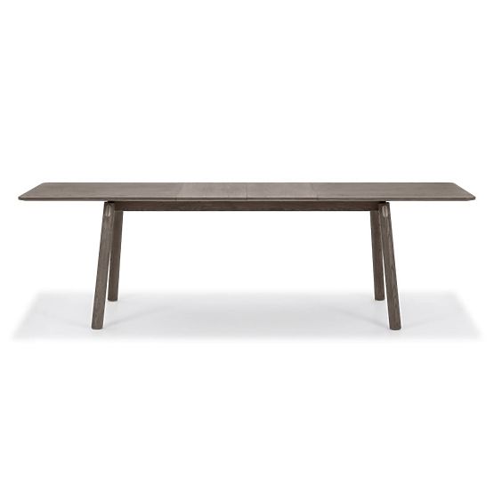 Masă extensibilă Selvoni 180-260 cm, lemn masiv de stejar, furnir, espresso