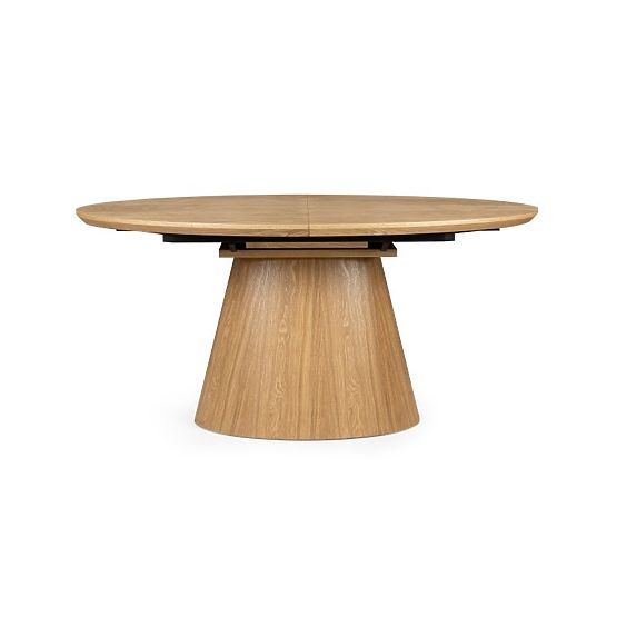 Masa extensibilă Solan 160-200 cm, ovală, naturală