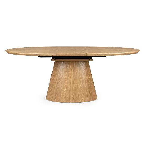 Masa extensibilă Solan 160-200 cm, ovală, naturală