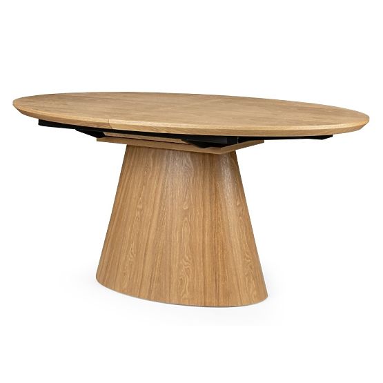 Masa extensibilă Solan 160-200 cm, ovală, naturală