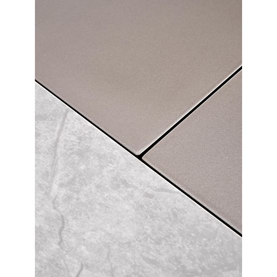 Masă extensibilă VALENTINO gri deschis/auriu